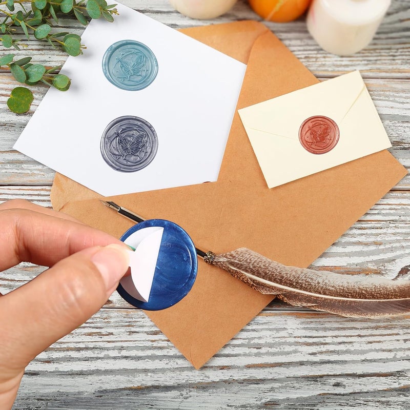 Comealltime 360 PCS Double Sided Adhesive Wax Seal Stickers Removable Sticky Tack Putty (1 inch) for Wax Sealing Stickers, for DIY Art, Craft, Home Decorative Tape - Image 4